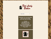 Tablet Screenshot of fatladybaker.com